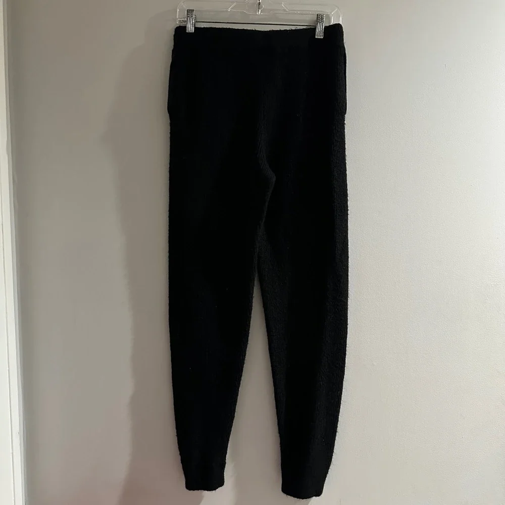 Express Black Knit Jogger Pants Cozy Textured Lounge Wear Size S‎